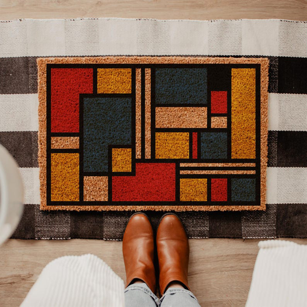 Century Textile & Sewing Supply Reviews - Mid Century Modern Doormat Bauhaus Front