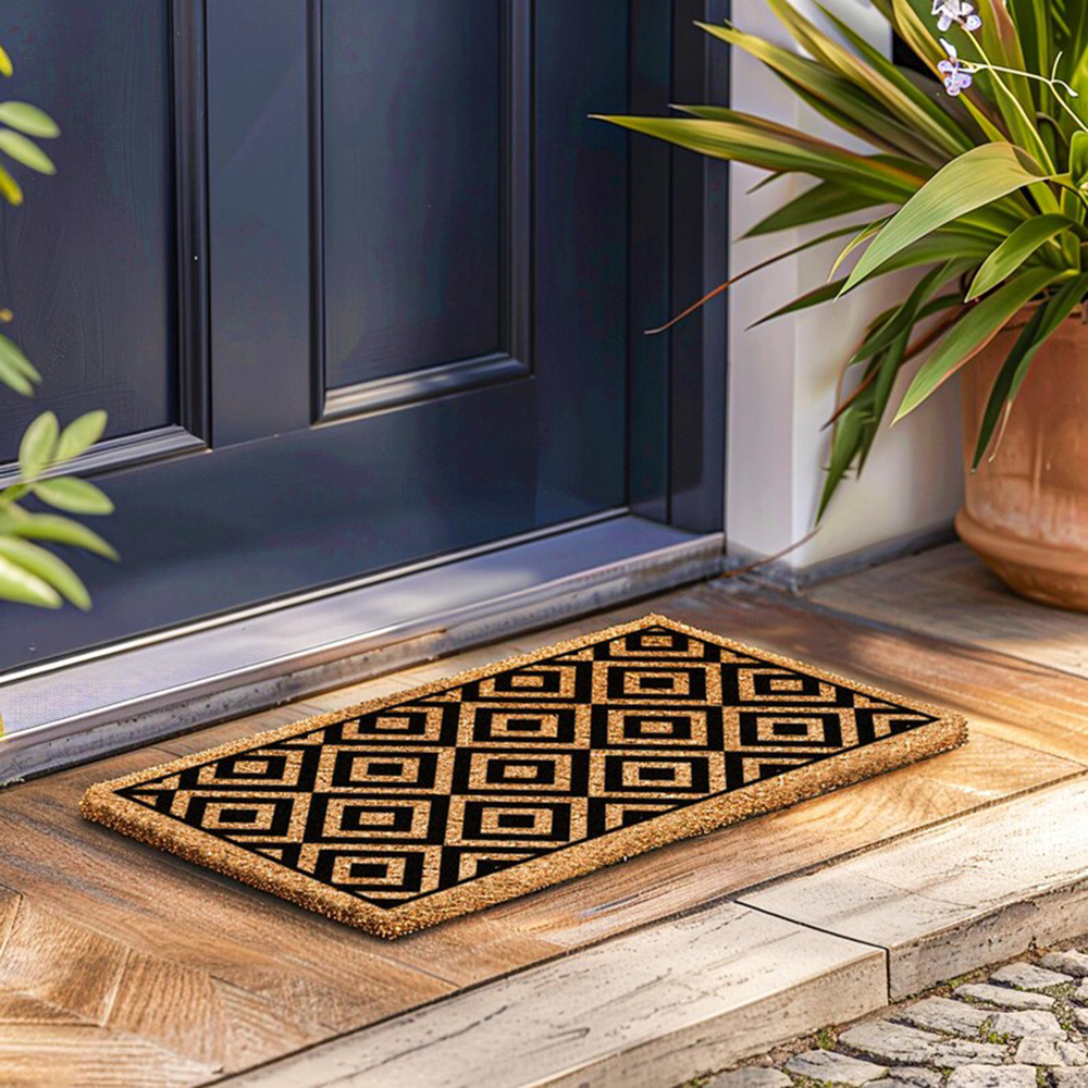 Century Textile & Sewing Supply Reviews - Mid Century Patterned Doormat Vintage Aesthetic