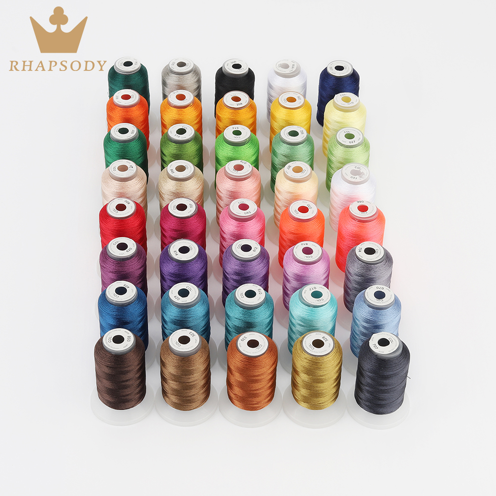 Serger Thread Cone - 40W Polyester Embroidery Thread 500M Filament