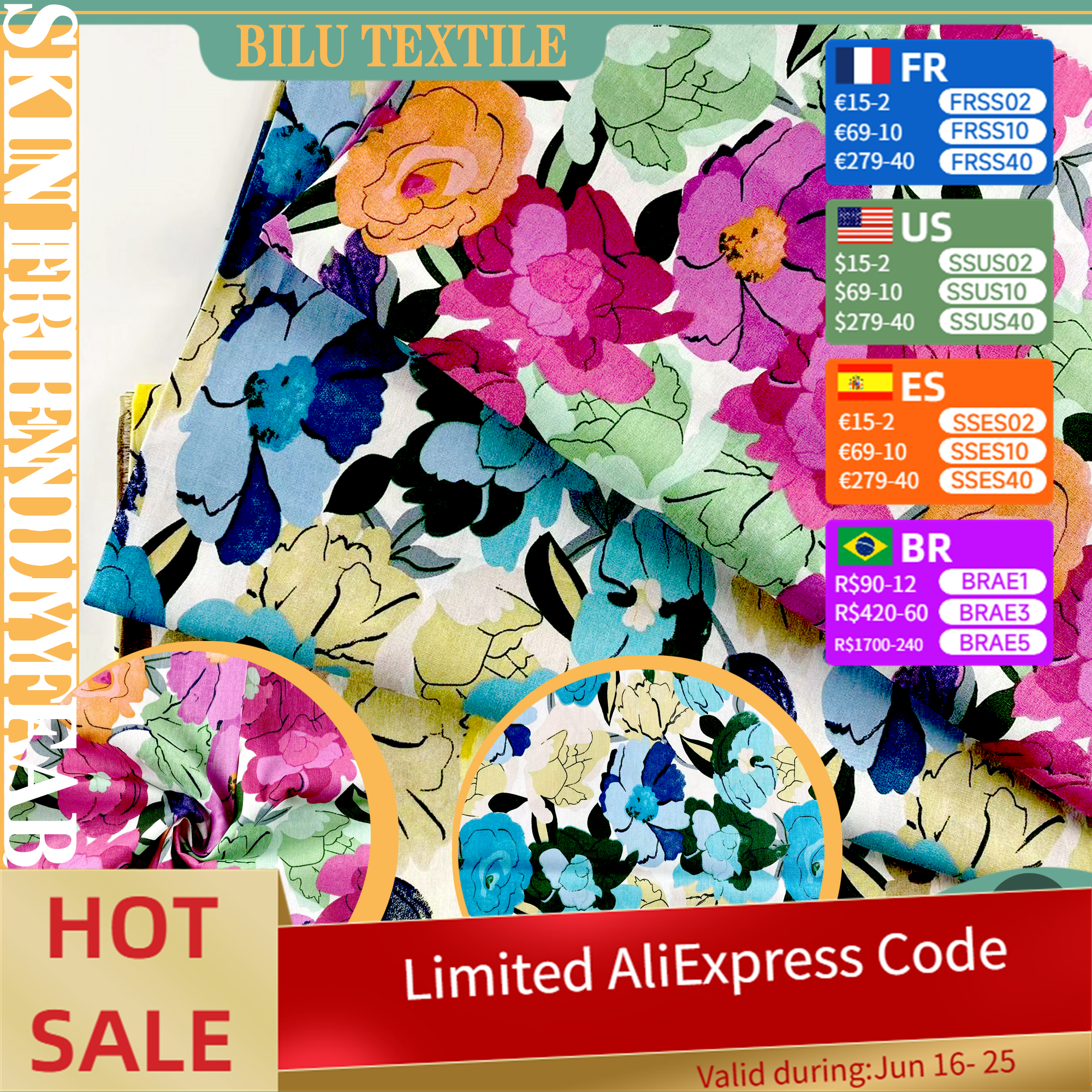 Textile And Sewing Materials - 100% Cotton Fabric - Handmade DIY