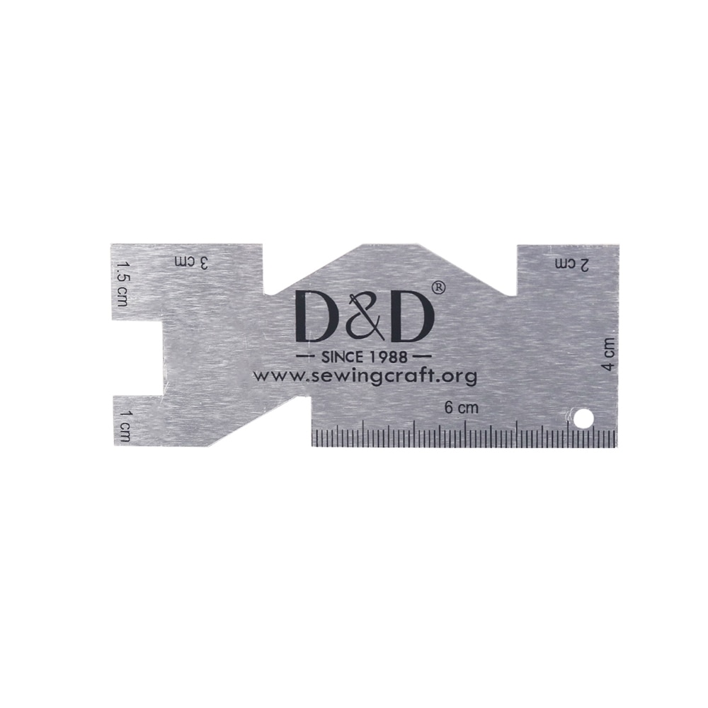 Sewing Lab - Metal Measuring Gauge Quilting Ruler High
