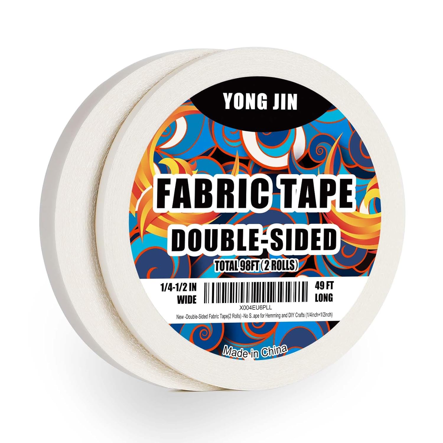 Sewing Roll - Double-Sided Fabric Tape 2 Rolls -