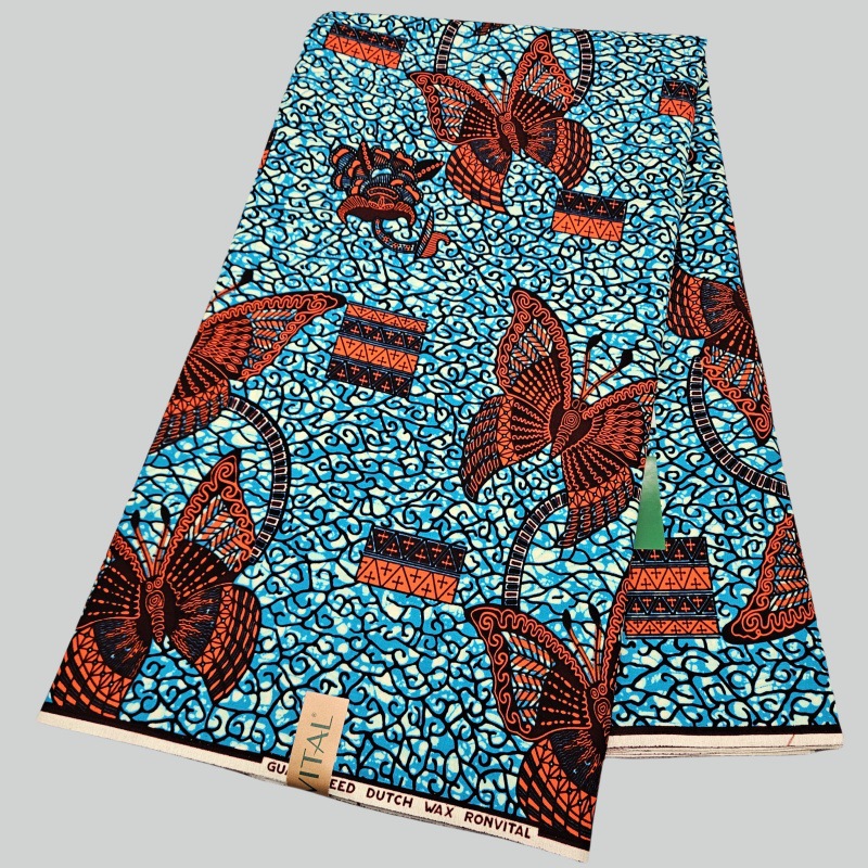 Sewing Batik Fabric - 6Yards Long Cotton African Style Wax