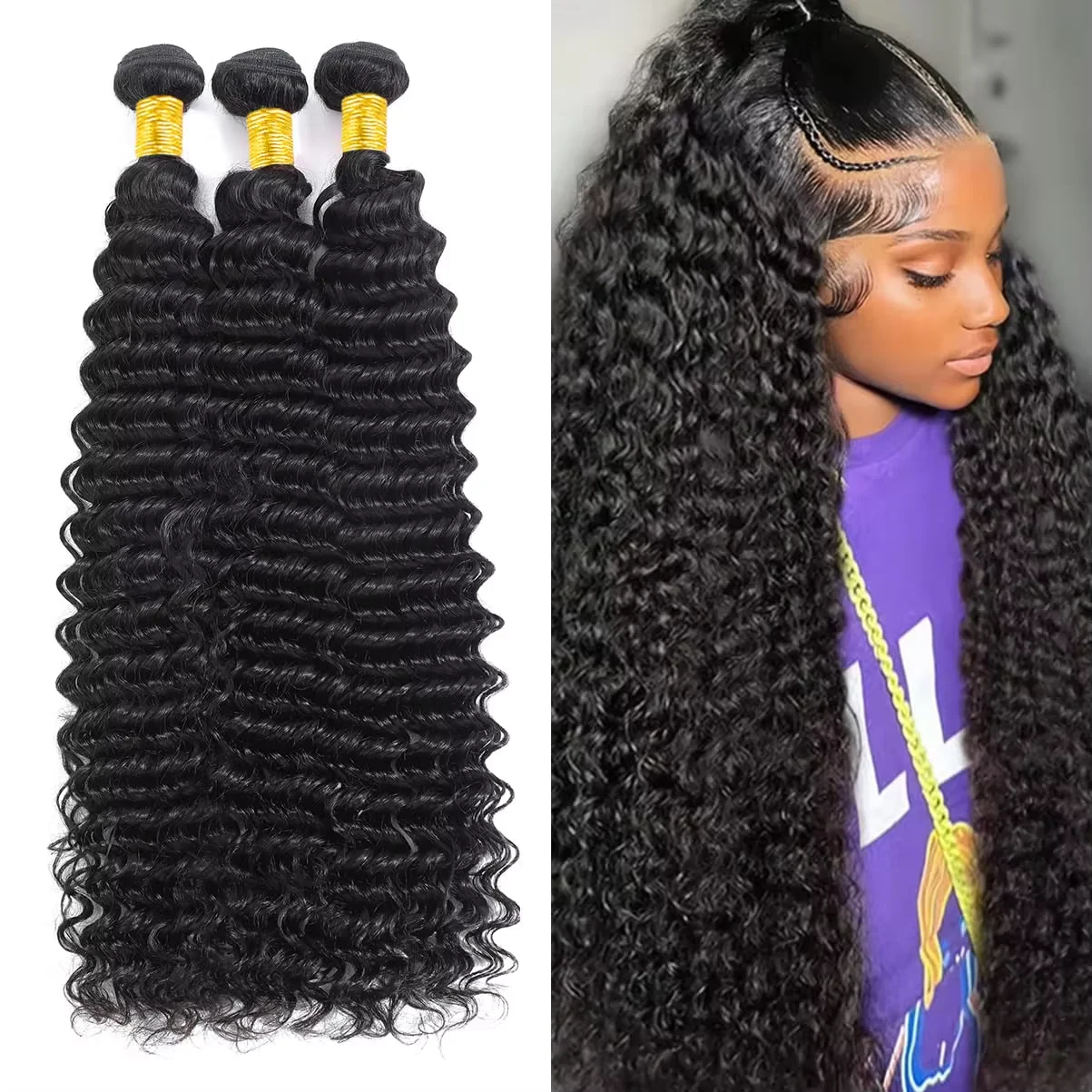 Sewing Lab - Deep Wave Burmese Human Hair Bundles