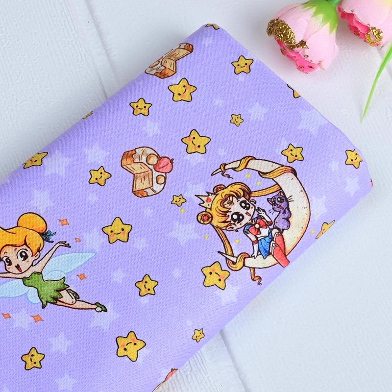 Sailor Moon Stars Cartoon Girl - Textile And Sewing Materials のレビューと価格