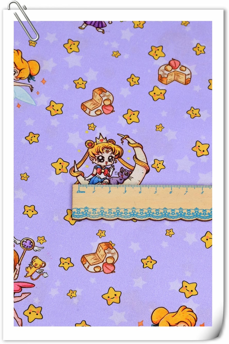 Sailor Moon Stars Cartoon Girl - Textile And Sewing Materials のレビューと価格