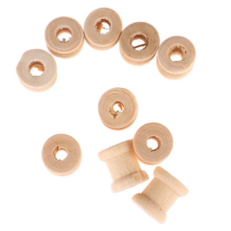 /KQM/100PCS Wooden Empty Threa - Thread Bobbins Empty のレビューと価格
