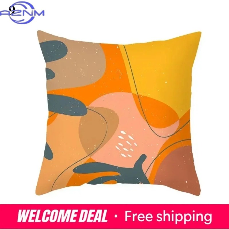 Boho Orange Abstract Cushion C - Century Textile & Sewing Supply Reviews のレビューと価格