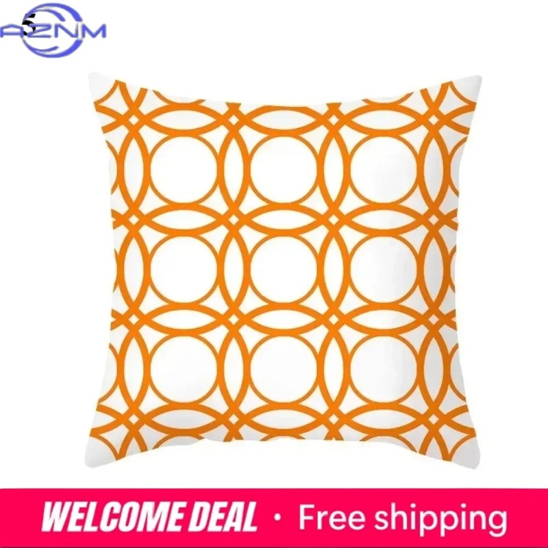 Boho Orange Abstract Cushion C - Century Textile & Sewing Supply Reviews のレビューと価格