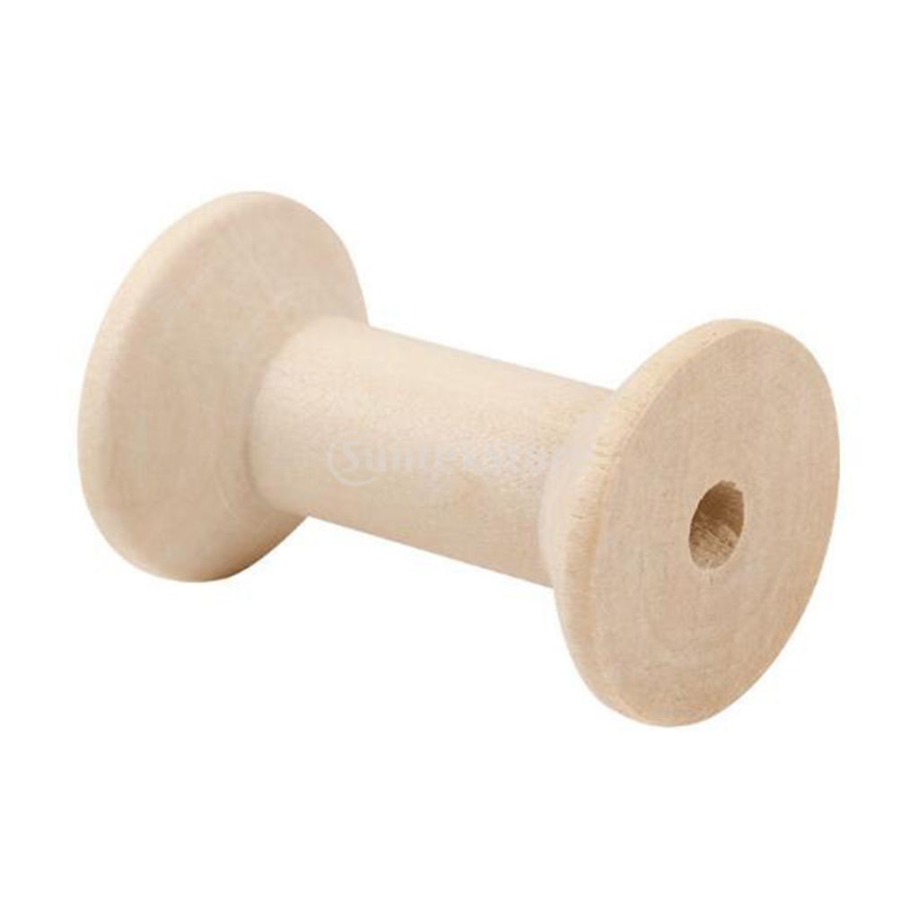 20pcs Wooden Bobbins Thread Sp - Thread Bobbins Empty のレビューと価格