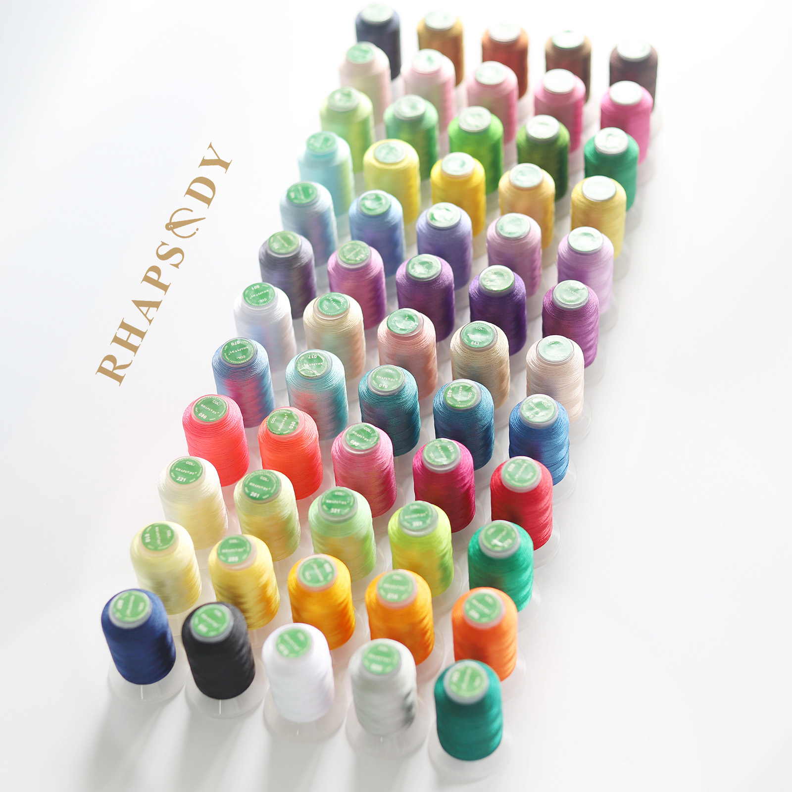 40WT Polyester Embroidery Thre - Serger Thread Cone のレビューと価格