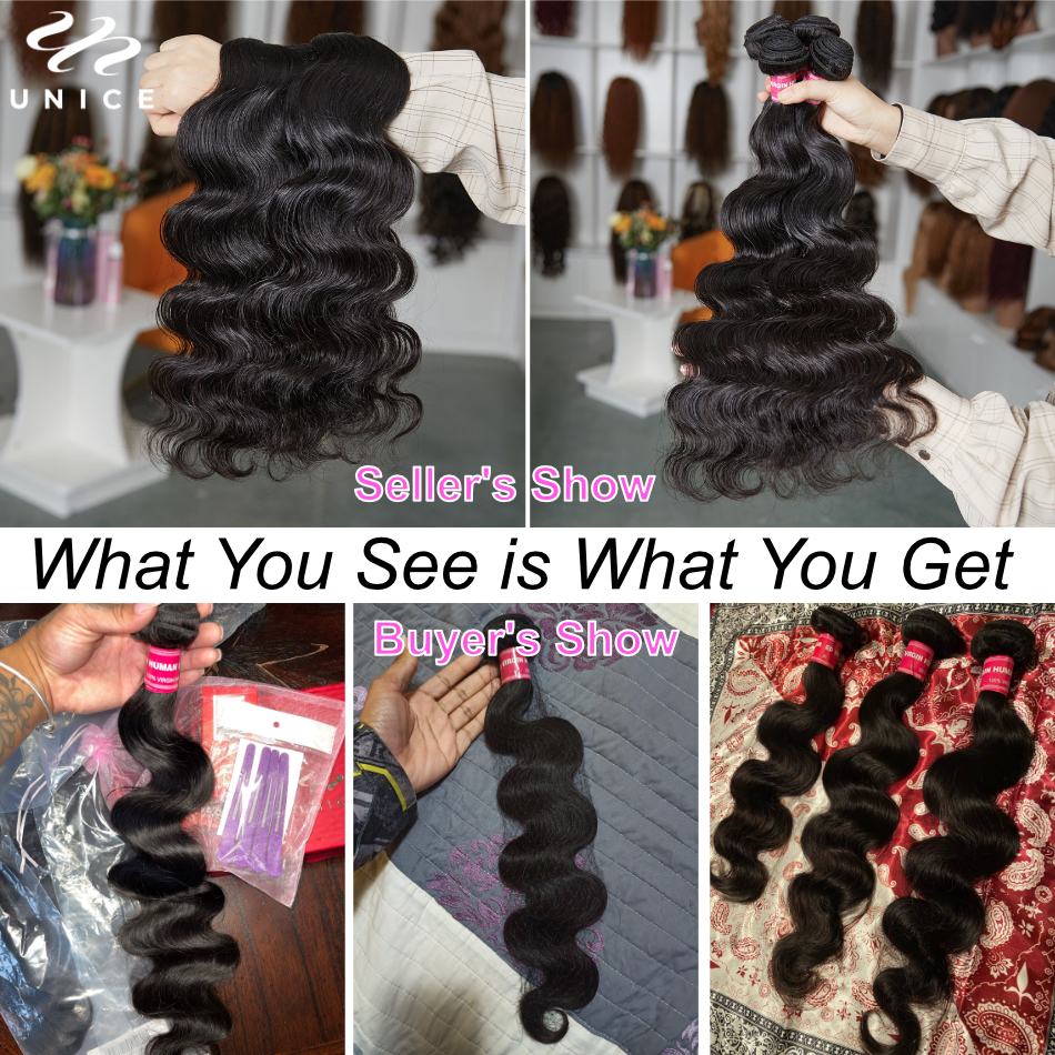 UNice Body Wave Bundles Natura - Sewing Lab のレビューと価格