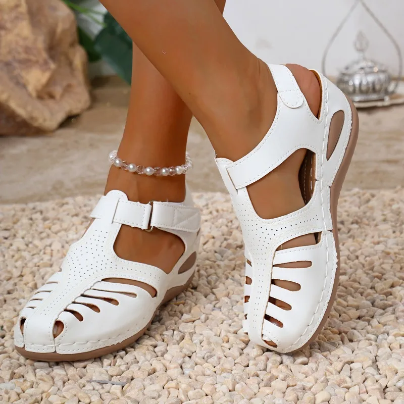 Women Closed Toe Fisherman San - Velcro Sew On のレビューと価格