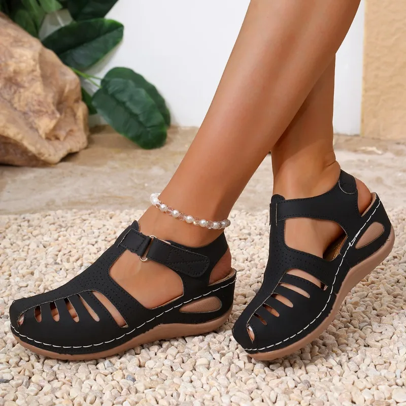 Women Closed Toe Fisherman San - Velcro Sew On のレビューと価格