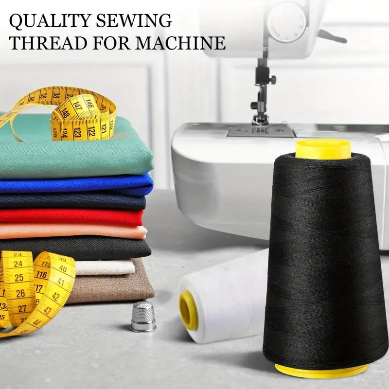 3 Black + 3 White Overlock Thr - Serger Thread Cone のレビューと価格
