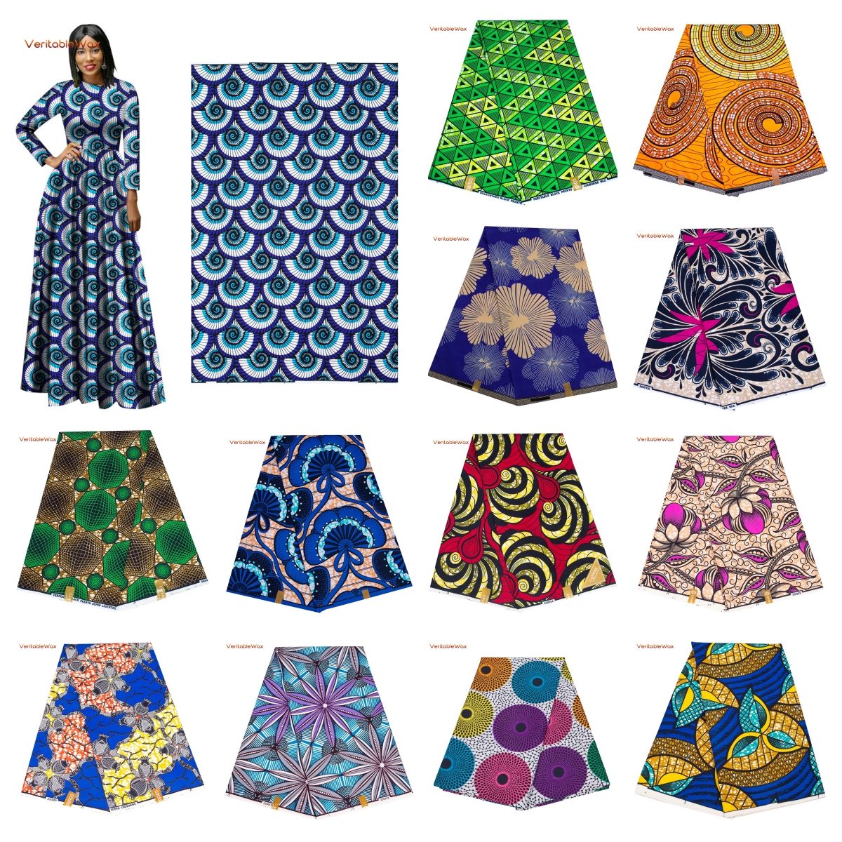 Ankara African Print Batik Pag - Sewing Batik Fabric のレビューと価格