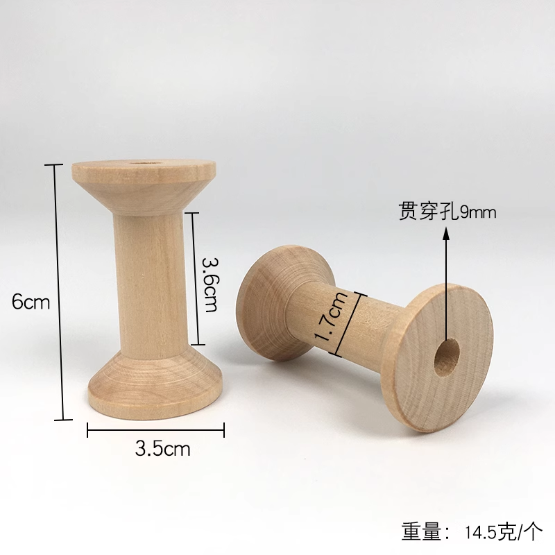5pcs/lot 60x35mm Natural Empty - Thread Bobbins Empty のレビューと価格