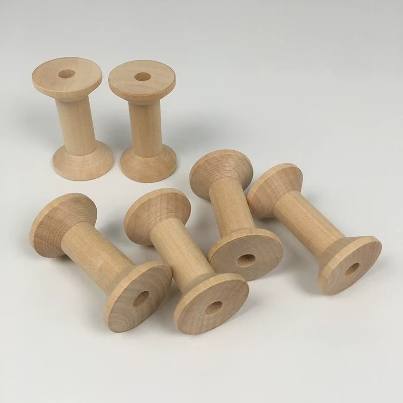 5pcs/lot 60x35mm Natural Empty - Thread Bobbins Empty のレビューと価格