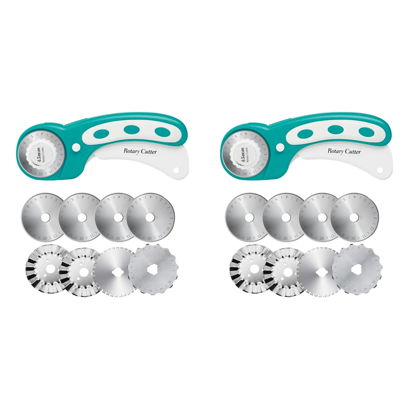 【TODAY-ONLY!】2Pcs 45Mm Rotary  - Rotary Cutter Fabric のレビューと価格