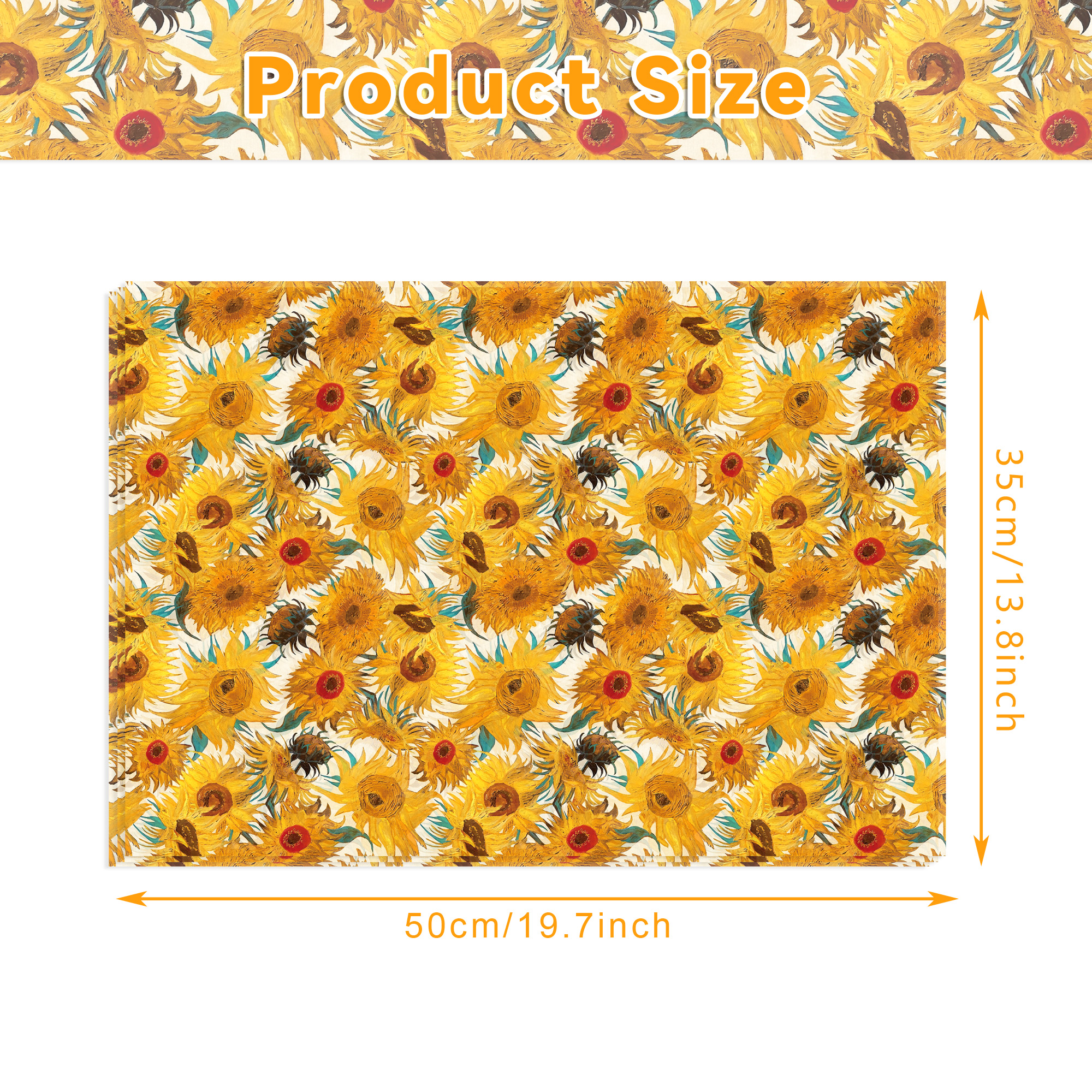 15/35pcs Sunflower Tissue Pape - Pattern Tissue Paper のレビューと価格