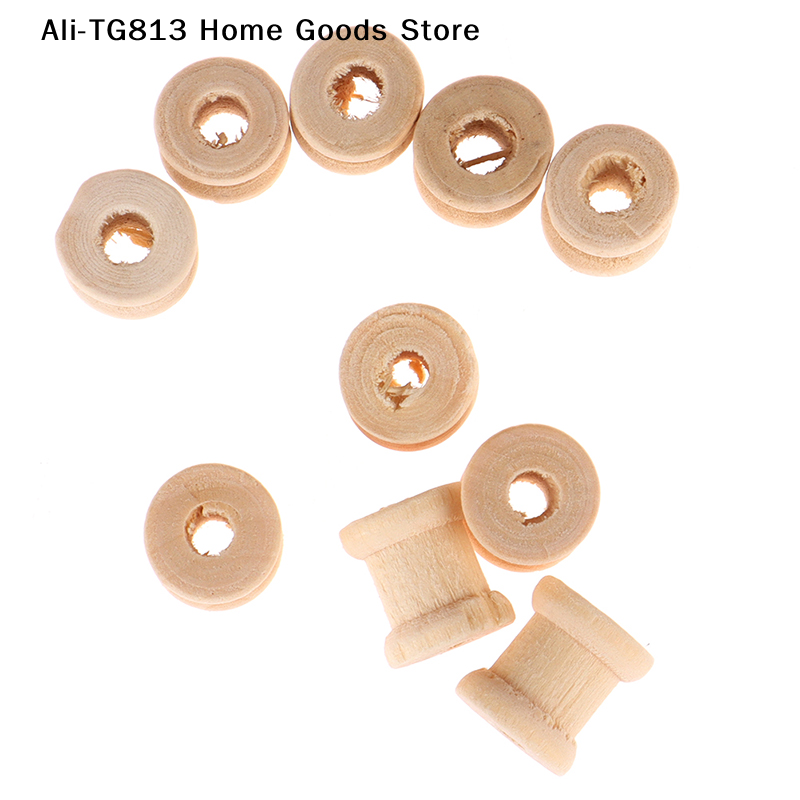 [TG813]100PCS Wooden Empty Thr - Thread Bobbins Empty のレビューと価格