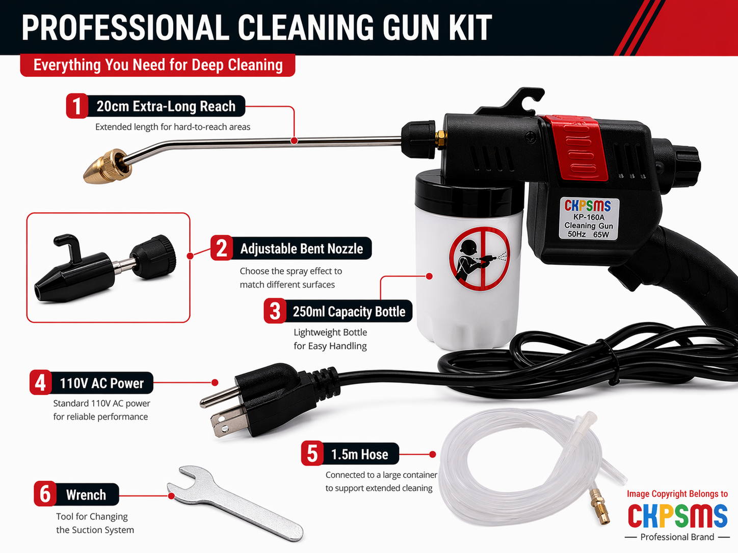 #KP-160A 110V Spot Cleaning Gu - Sewing Machine In Textile Industry のレビューと価格