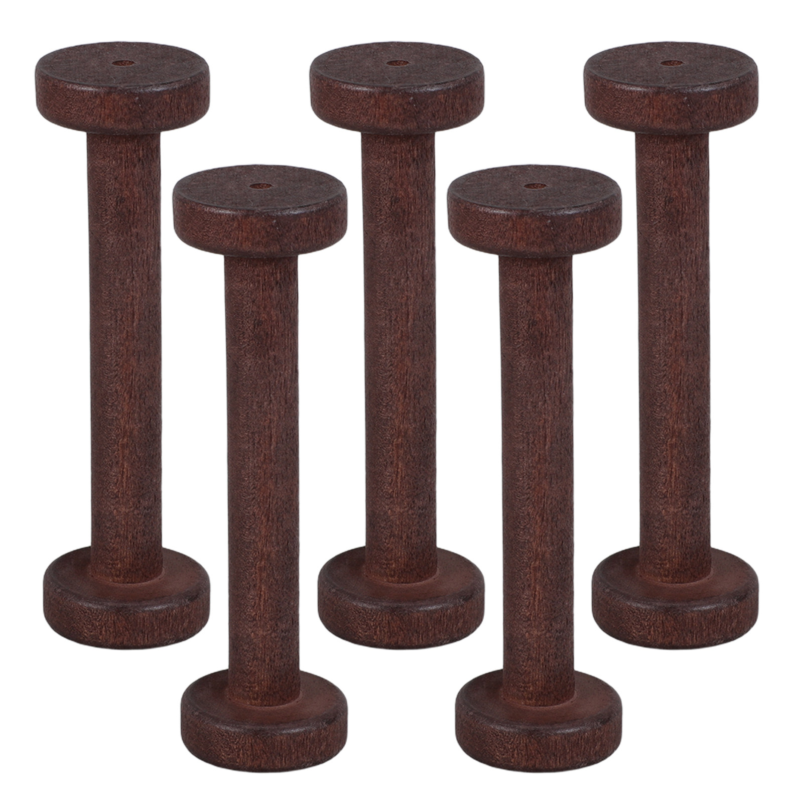 5Pcs Handpolished Wooden Spool - Thread Bobbins Empty のレビューと価格