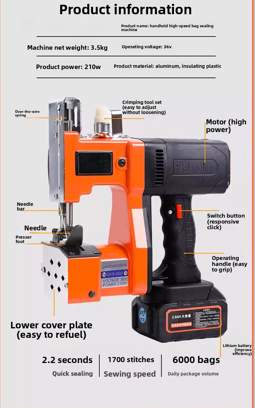 GK9-370 Handheld Dual Electric - Sewing Machine In Textile Industry のレビューと価格