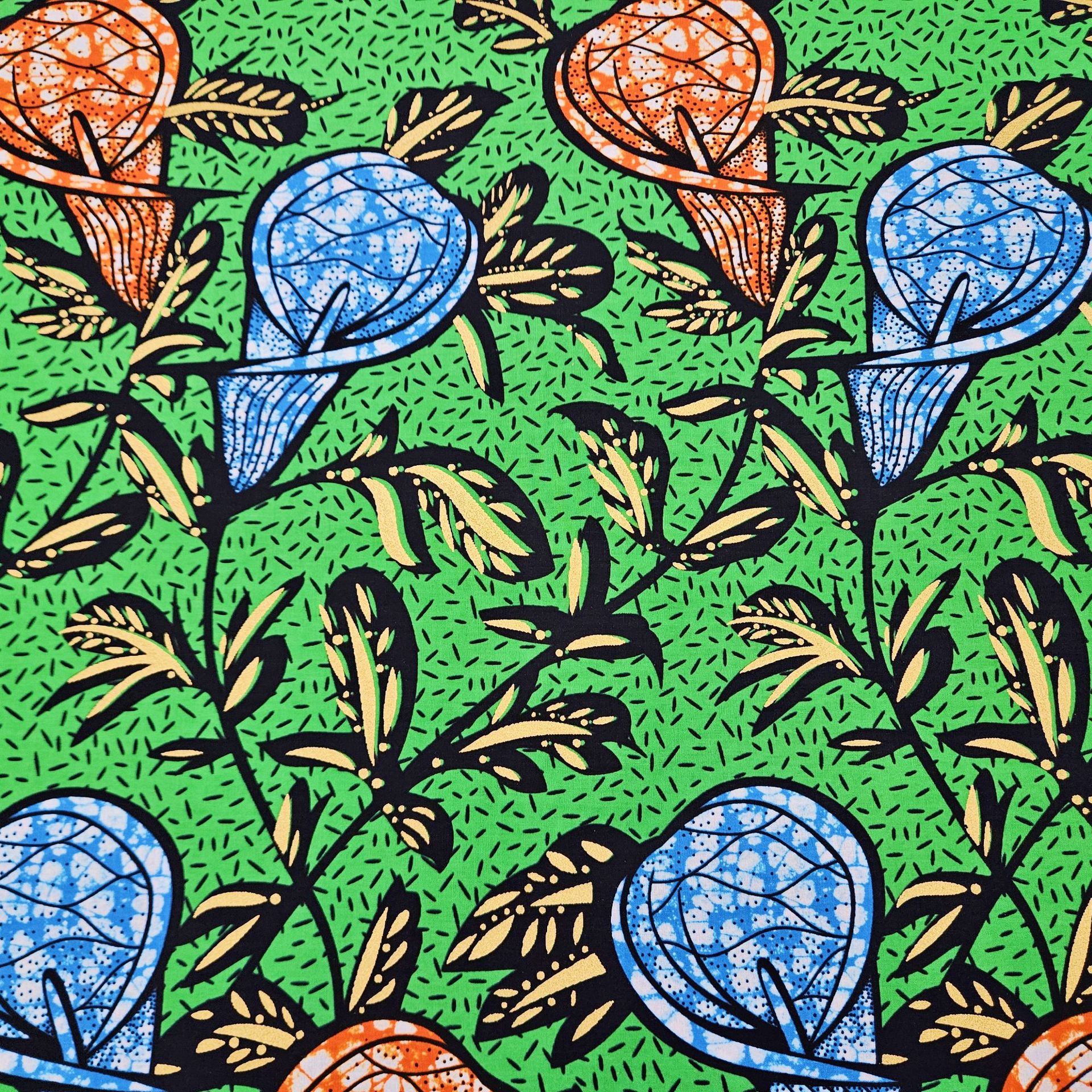 46Inch Wide 6Yards Long Cotton - Sewing Batik Fabric のレビューと価格