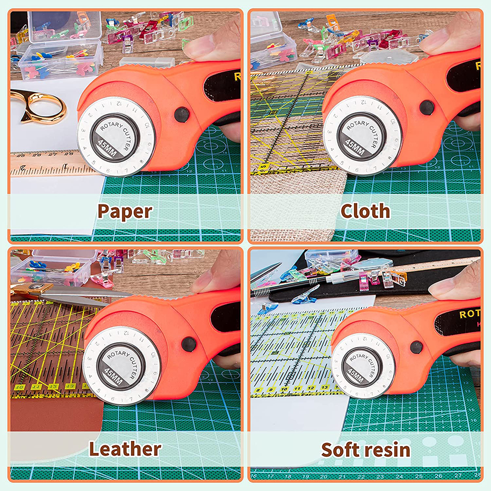 42PCS Rotary Cutter Set 45mm F - Rotary Cutter Fabric のレビューと価格