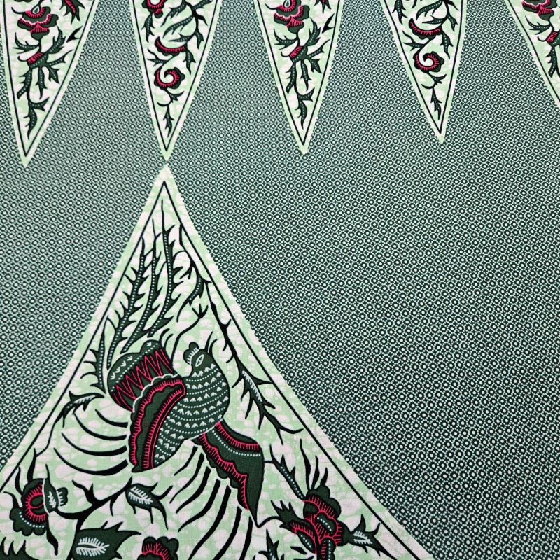 6Yards Long Printed Gray Green - Sewing Batik Fabric のレビューと価格
