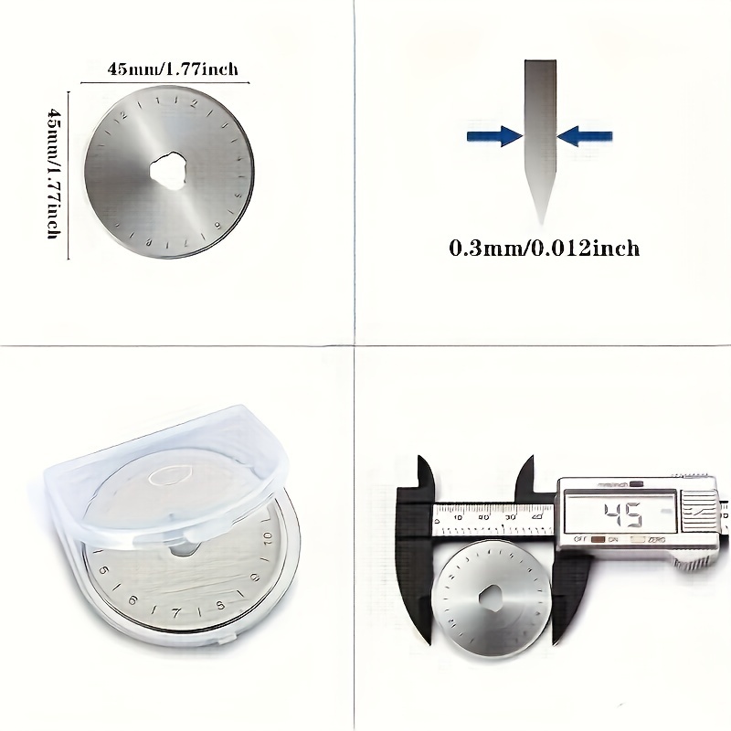 10PCS 45mm Rotary Cutter Blade - Rotary Cutter Fabric のレビューと価格