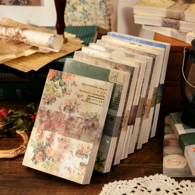 100 Sheets Vintage INS Floral  - Pattern Tissue Paper のレビューと価格