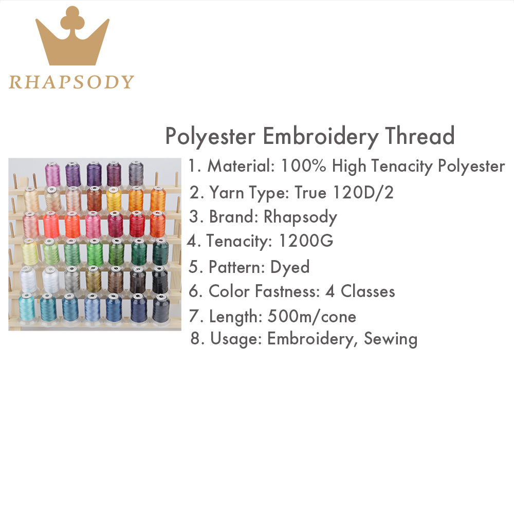 40W Polyester Embroidery Threa - Serger Thread Cone のレビューと価格