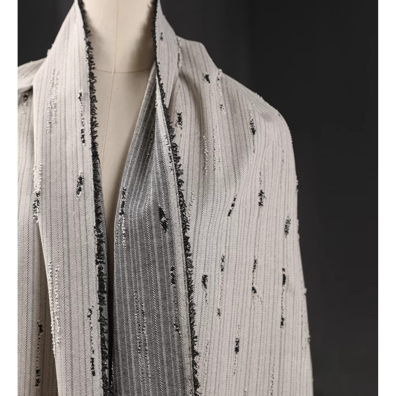 Striped Denim Cotton Jacquard  - Sewing Recycling のレビューと価格