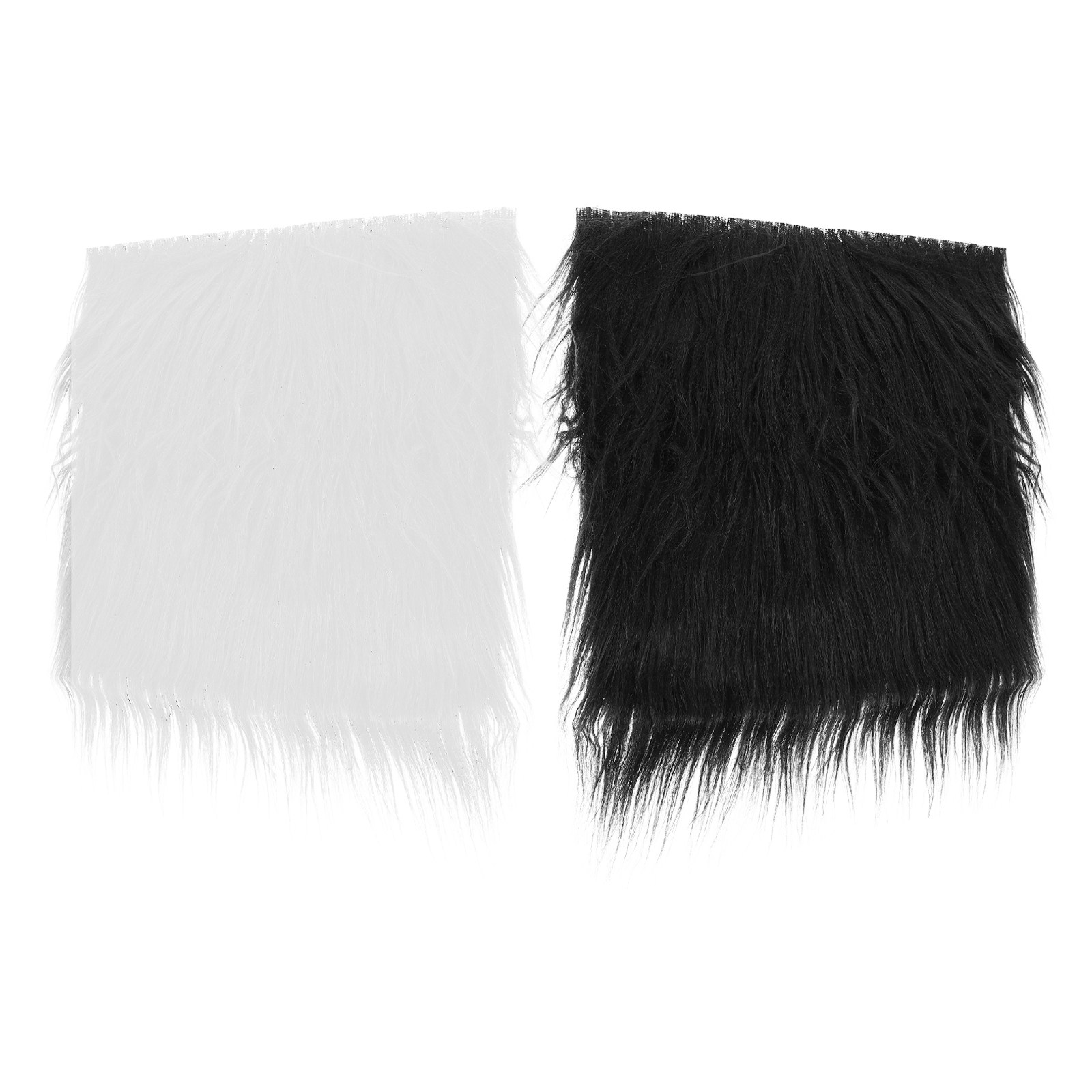 2Pcs Long Pile Synthetic Squar - Sewing Textiles のレビューと価格