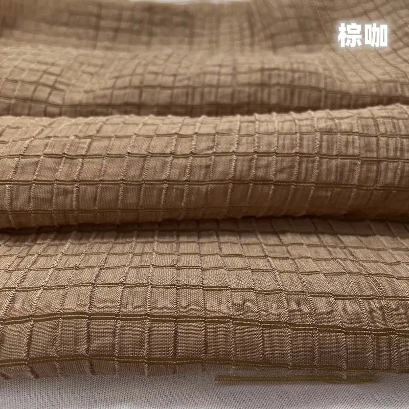 Cream Yellow Checkered Fabric  - Textile And Sewing Materials のレビューと価格