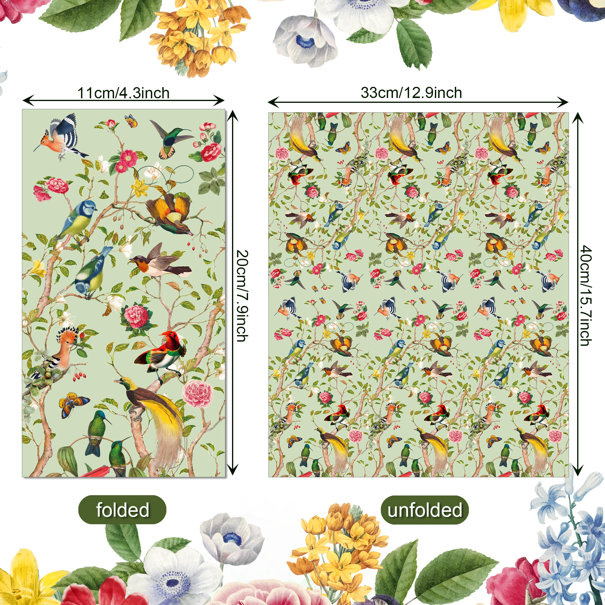 Vintage Paper Napkins Wedding  - Pattern Tissue Paper のレビューと価格
