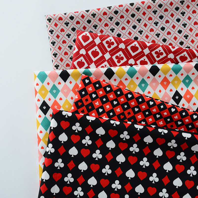 Ins Poker Element Cotton Digit - Sewing Textiles のレビューと価格