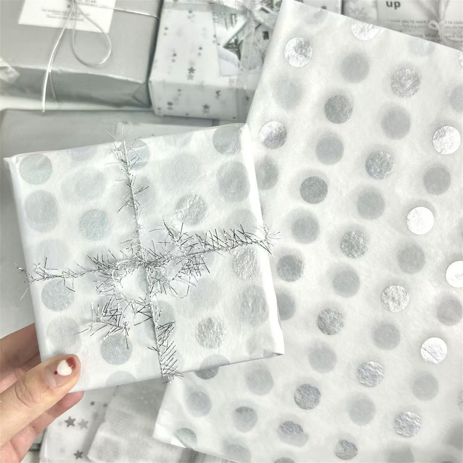 Snow Pear Paper Flower Gift Wr - Pattern Tissue Paper のレビューと価格