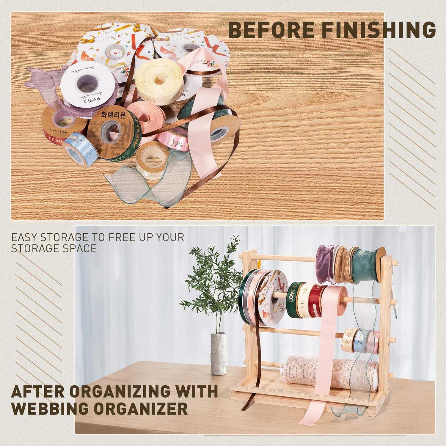 Ribbon Storage Rack Spool Hold - Sewing Roll のレビューと価格