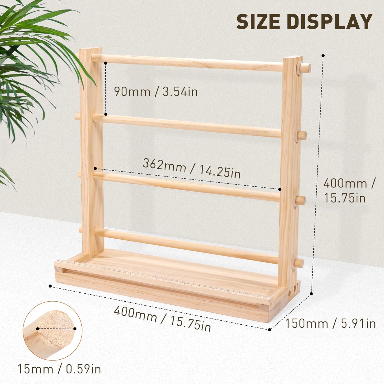 Ribbon Storage Rack Spool Hold - Sewing Roll のレビューと価格