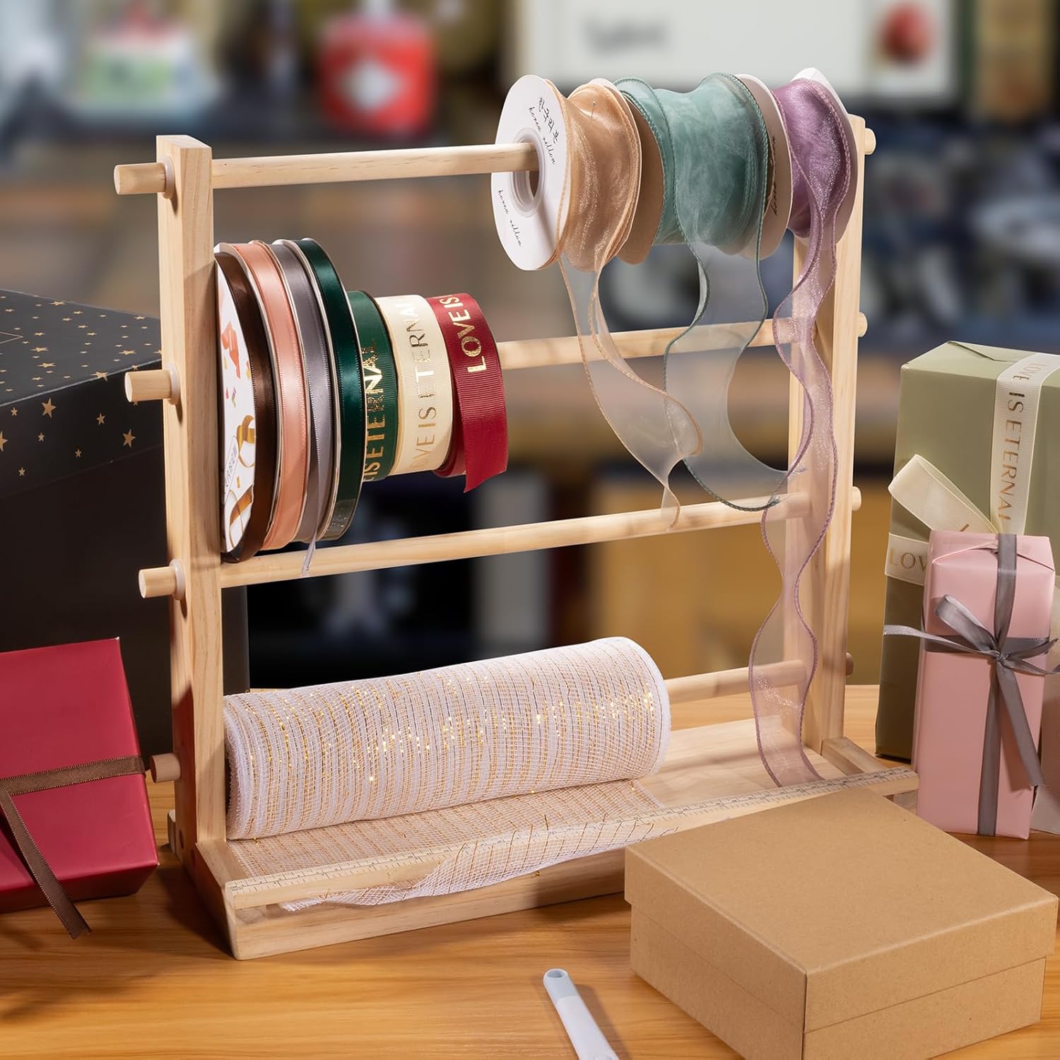Ribbon Storage Rack Spool Hold - Sewing Roll のレビューと価格