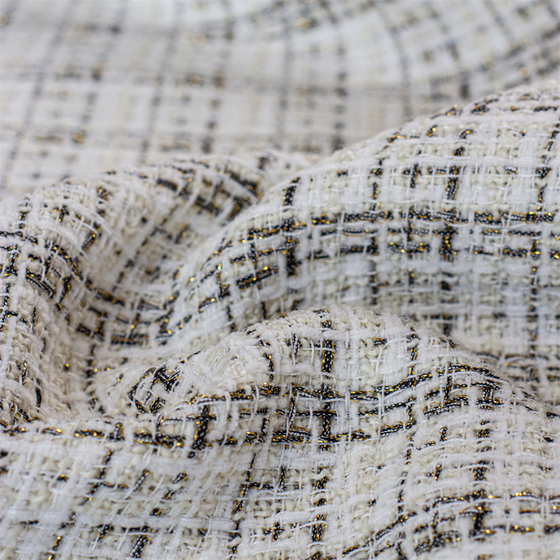 New Tweed Woolen Fabric Autumn - Textile And Sewing Materials のレビューと価格