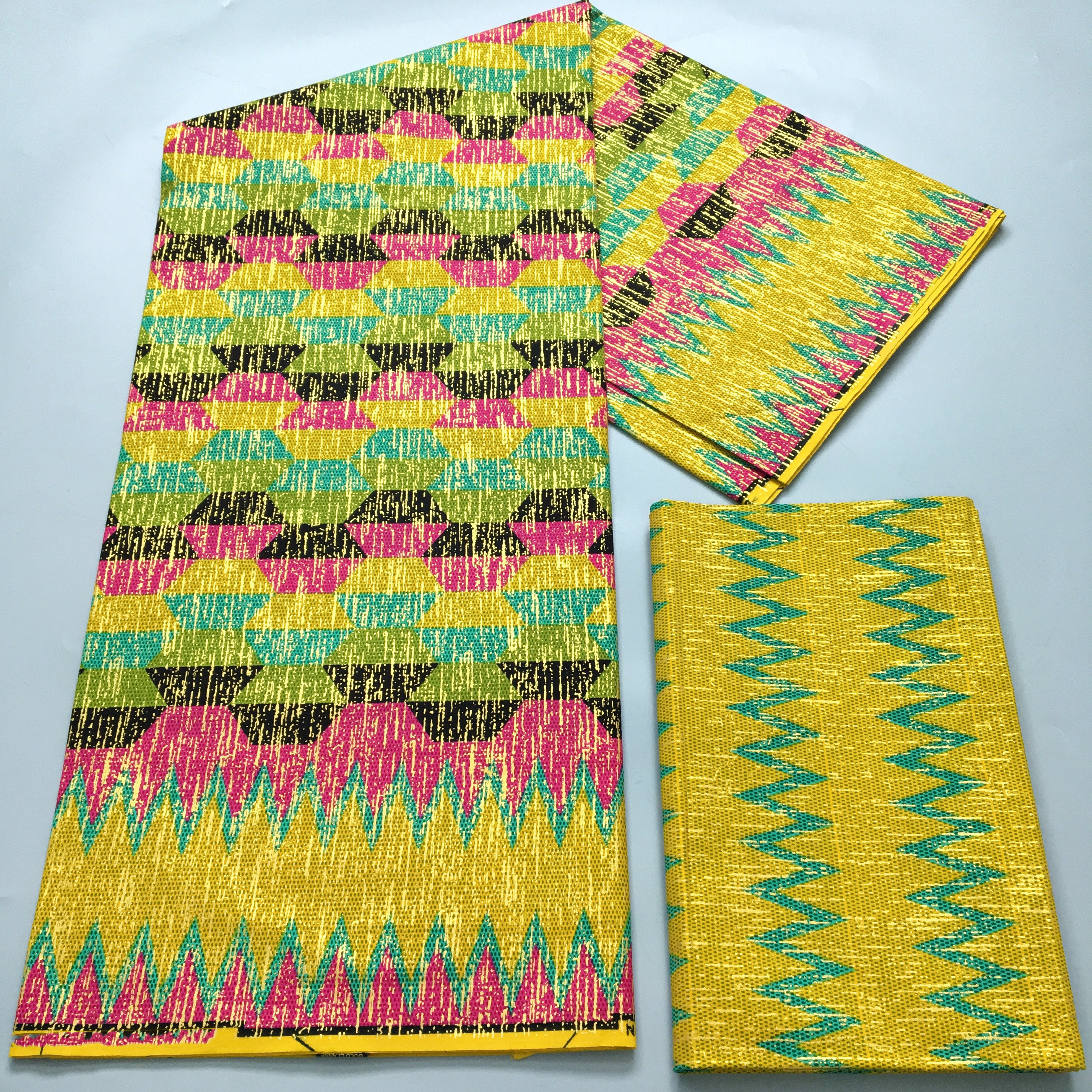 4+2 Yards African Ankara Golde - Sewing Batik Fabric のレビューと価格