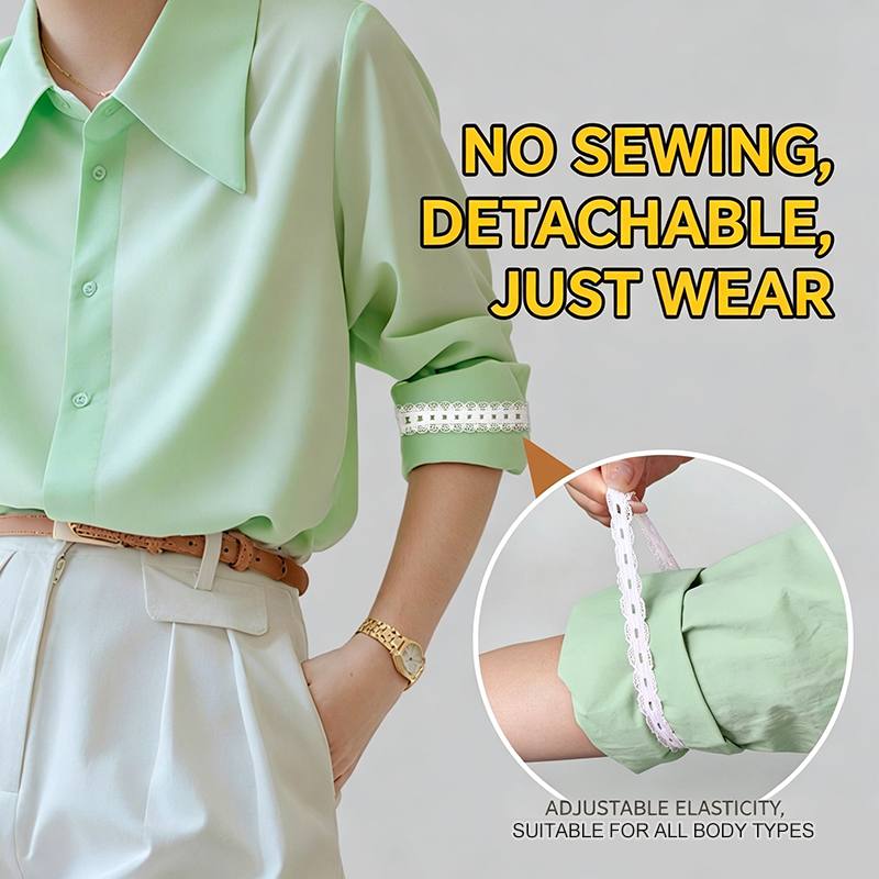 2/4Pcs Adjustable Lace Sleeve  - Sewing Roll のレビューと価格