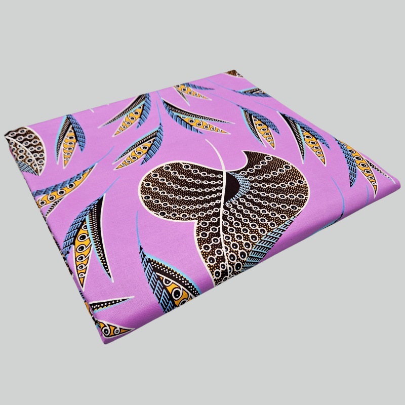 46Inch * 6Yards Purple African - Sewing Batik Fabric のレビューと価格