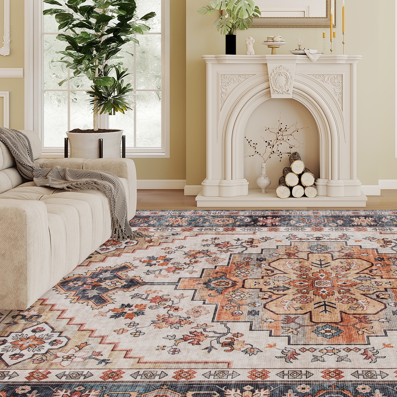 Area Rug 5x7, Machine Washable - Century Textile & Sewing Supply Reviews のレビューと価格