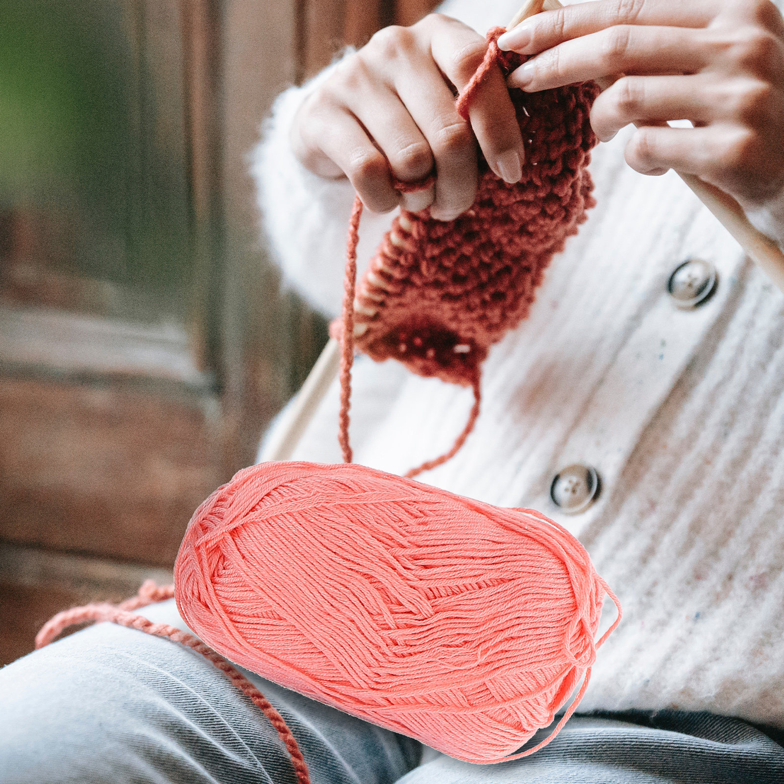 6 Rolls Cotton Yarn Kit for Cr - Sewing Roll のレビューと価格