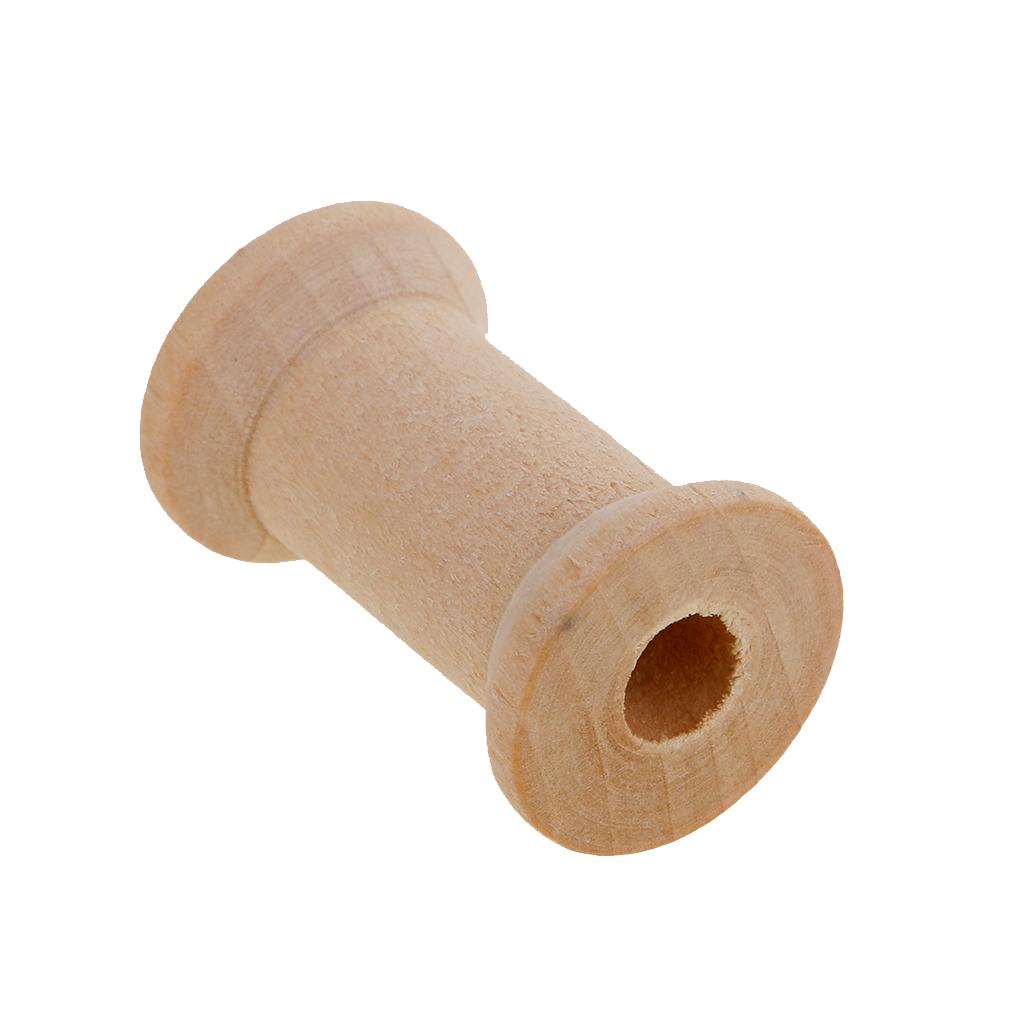 Wooden Empty Bobbin Set 20 Pie - Thread Bobbins Empty のレビューと価格